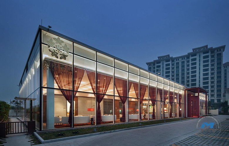 現(xiàn)代歐風(fēng)銷售中心裝修設(shè)計全景
