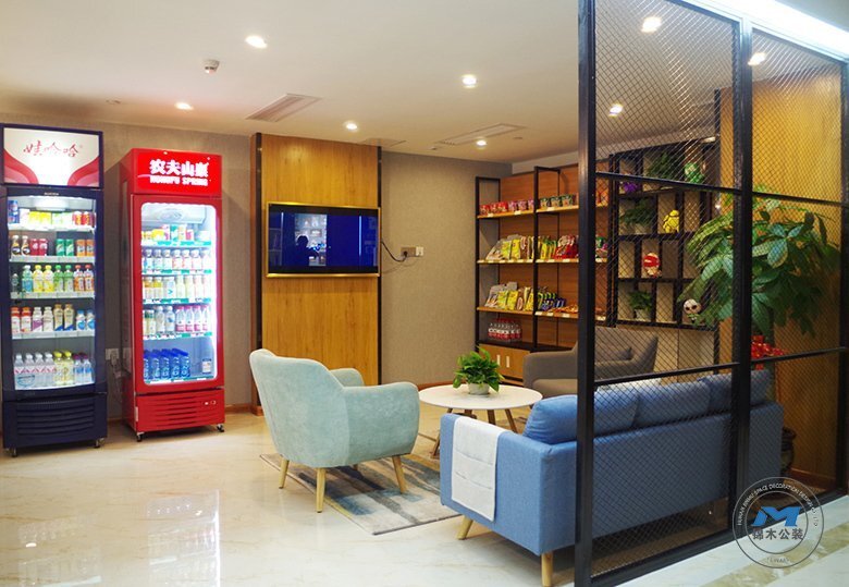 城市快捷電競酒店裝修設(shè)計休息區(qū)