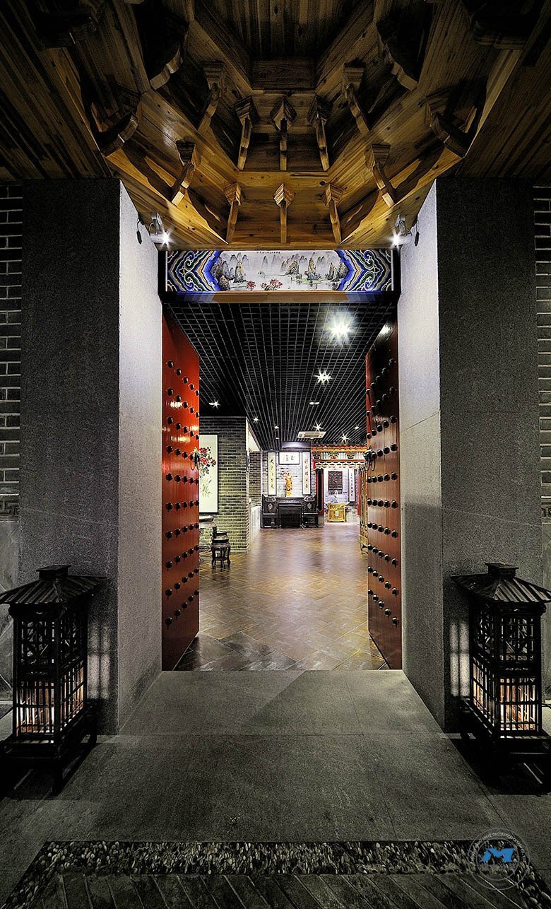 功夫茶樓裝修設(shè)計效果玄關(guān)