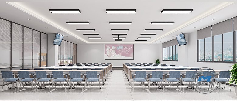 上市企業(yè)辦公室裝修設(shè)計(jì)效果培訓(xùn)會(huì)議廳