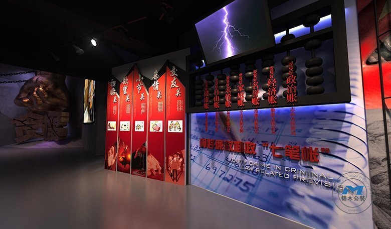 企事業(yè)黨建展廳裝修設(shè)計效果文化教育
