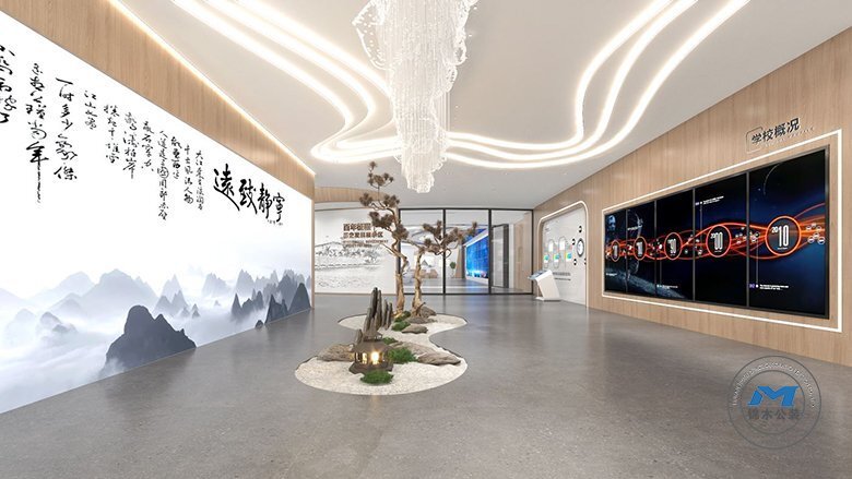 大學(xué)校史館展廳裝修設(shè)計效果學(xué)校概況