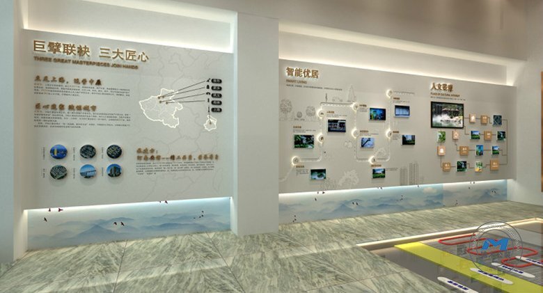 企業(yè)工法館展館裝修設(shè)計(jì)效果動線