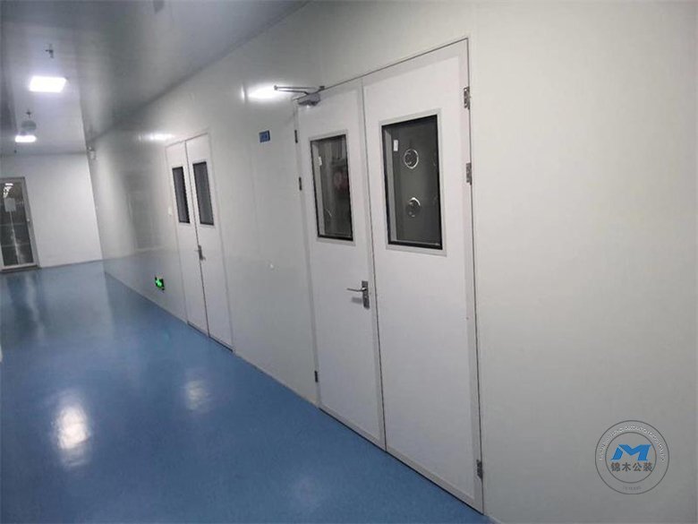 光電潔凈車間裝修設(shè)計效果走廊