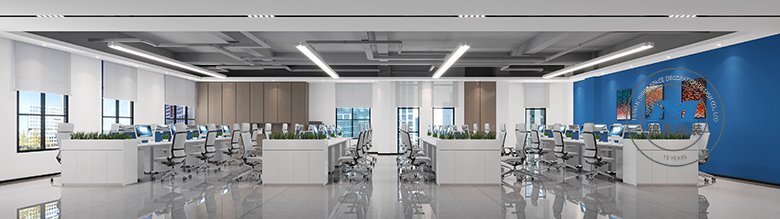 智能制造業(yè)辦公樓裝修設計效果四樓辦公室